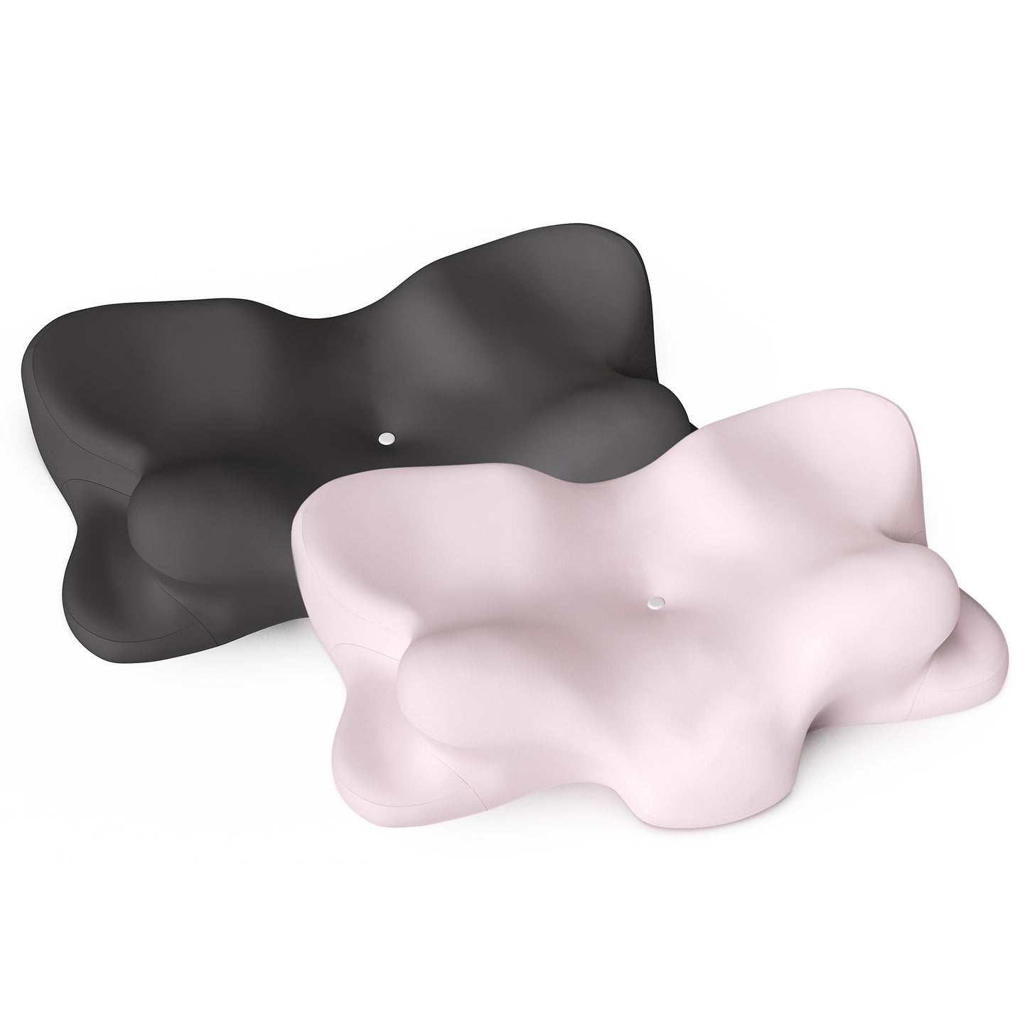 CHICASA 5-Zone Cervical Memory Pillow | 55D Slow Rebound Neck Support Pillow with Removable Cover & Dual Height for Travel